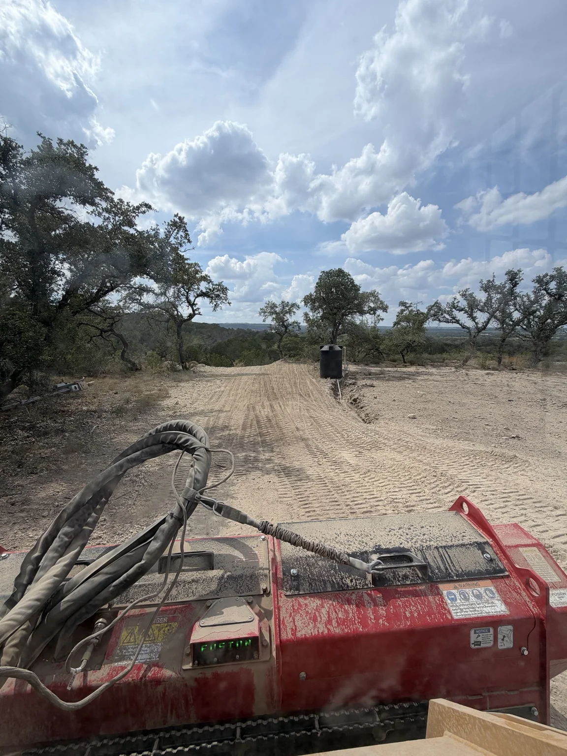 At work on the property